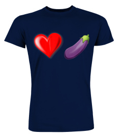 LGBTQ Heart Eggplant Emoji T-Shirt