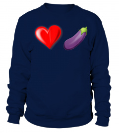 LGBTQ Heart Eggplant Emoji T-Shirt