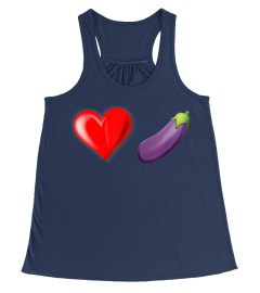 LGBTQ Heart Eggplant Emoji T-Shirt