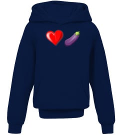 LGBTQ Heart Eggplant Emoji T-Shirt