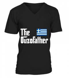 THE OUZO FATHER T SHIRT FUNNY GREEK FLAG