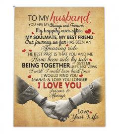 To My Husband My Soulmate Canvas