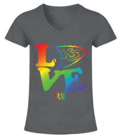 Love Kansas City Chiefs LGBT Supports Happy Pride Month Football Fans