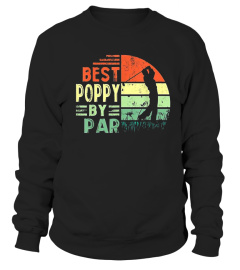 Mens Best Poppy By Par Fathers Day Gift Golf Lover Golfer Shirt
