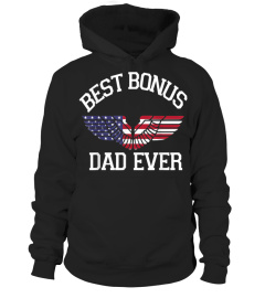 MENS MENS BEST BONUS DAD EVER AMERICAN F