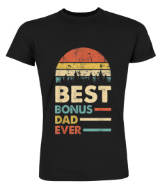 Best Bonus Dad Ever T-Shirt Papa Vintage Papa Gift Daddy