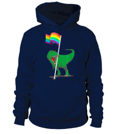 Dinosaur Lgbt Flag Shirt Funny Gay Pride Rainbow Flags Tee