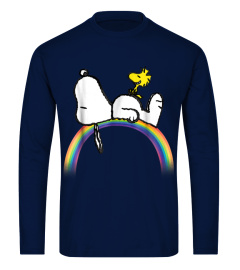 Peanuts Snoopy Woodstock rainbow T-shirt