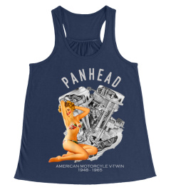 PanHead Vintage Engine Bikini Pin Up V-Twin American