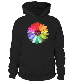 LOVE IS LOVE SHIRT LOVE DAISY LGBT RAINB