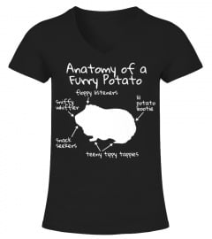 Anatomy Of A Guinea Pig Funny Furry Potato Pet Gift Premium TShirt