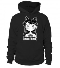 Anime Manga Excited Komi San Cat Meme Tshirt