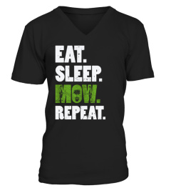 Eat Sleep Mow Repeat Mowing Gardener T-Shirt