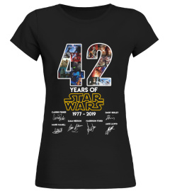 Great 42 year of star wars shirt