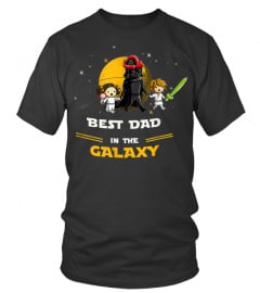 Father Daughter and Son  Best DAD in the galaxy TShirt