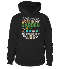 Gardening T-Shirt Dog Lover Gardener Garden Pet Gift Plants