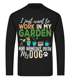 Gardening T-Shirt Dog Lover Gardener Garden Pet Gift Plants