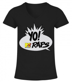 MTV YO! MTV Raps Comic Book Talk Bubble Premium T-Shirt