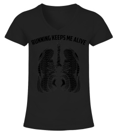 Running Keeps Me Alive Shirt  Cute Marathoners T-shirt Gift