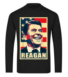 Ronald Reagan Happy Poster Pop Art T-Shirt