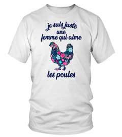 juste une femme qui aime les poules