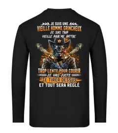 Vieille Homme Grincheux