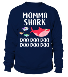 Momma Shark Shirt Mothers Day For Matching Family Tee