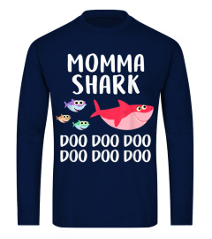 Momma Shark Shirt Mothers Day For Matching Family Tee