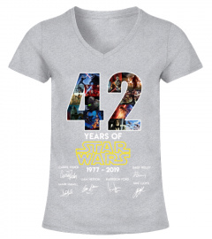 42 years of Star Wars 1977 2019 shirt