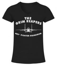 493rd Fighter Squadron The Grim Reapers F15 Tshirt