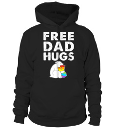 Free Dad Hugs T Shirt LGBT Bear Pride