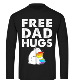 Free Dad Hugs T Shirt LGBT Bear Pride