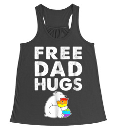 Free Dad Hugs T Shirt LGBT Bear Pride