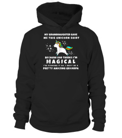 Mens Magical Grandpa Shirt From Granddaughters Grandpa Unicorn