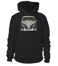 Vintage 1960s Hippie Micro Bus Van T-Shirt
