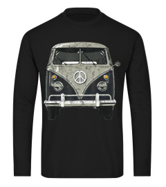 Vintage 1960s Hippie Micro Bus Van T-Shirt