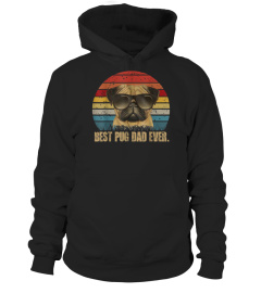 Vintage Best Pug Dad Ever Dog Daddy Father TShirt TShirt