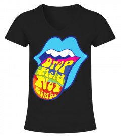 Drop Acid Not Bombs Trippy Tongue LSD T-Shirt