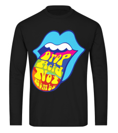 Drop Acid Not Bombs Trippy Tongue LSD T-Shirt