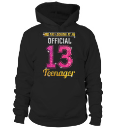 Official 13 Teenager T-shirt 13th birthday Shirt Girls