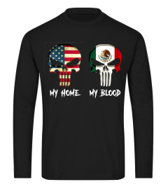 my home my blood mexico flag tshirt