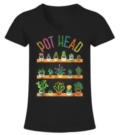 Plant Lover and Gardener T-Shirt Pot Head Succulent