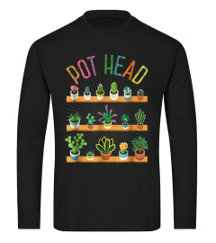 Plant Lover and Gardener T-Shirt Pot Head Succulent