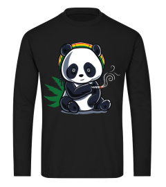 Weed Smoking Panda Hoodie Marijuana Cannabis THC Stoner Gift