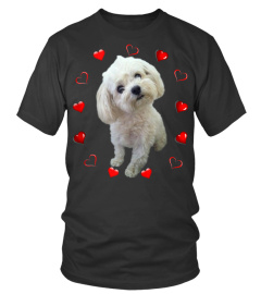 Maltese Dog Lover Puppy Owner Maltipoo Mix Fans Hearts Gift Tank Top