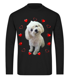Maltese Dog Lover Puppy Owner Maltipoo Mix Fans Hearts Gift Tank Top
