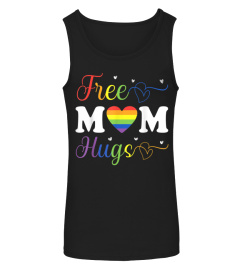 Womens Free Mom Hugs Shirt  LGBT Rainbow  TShirt