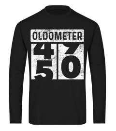 Oldometer Odometer Funny 50th Birthday Gift 50 yrs Old Joke T-Shirt