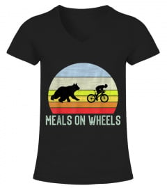 Meals On Wheels T-Shirt For Humorous Bicycle Biker