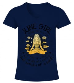 Womens June Girl The Soul of A Gypsy Funny Birthday T-shirt